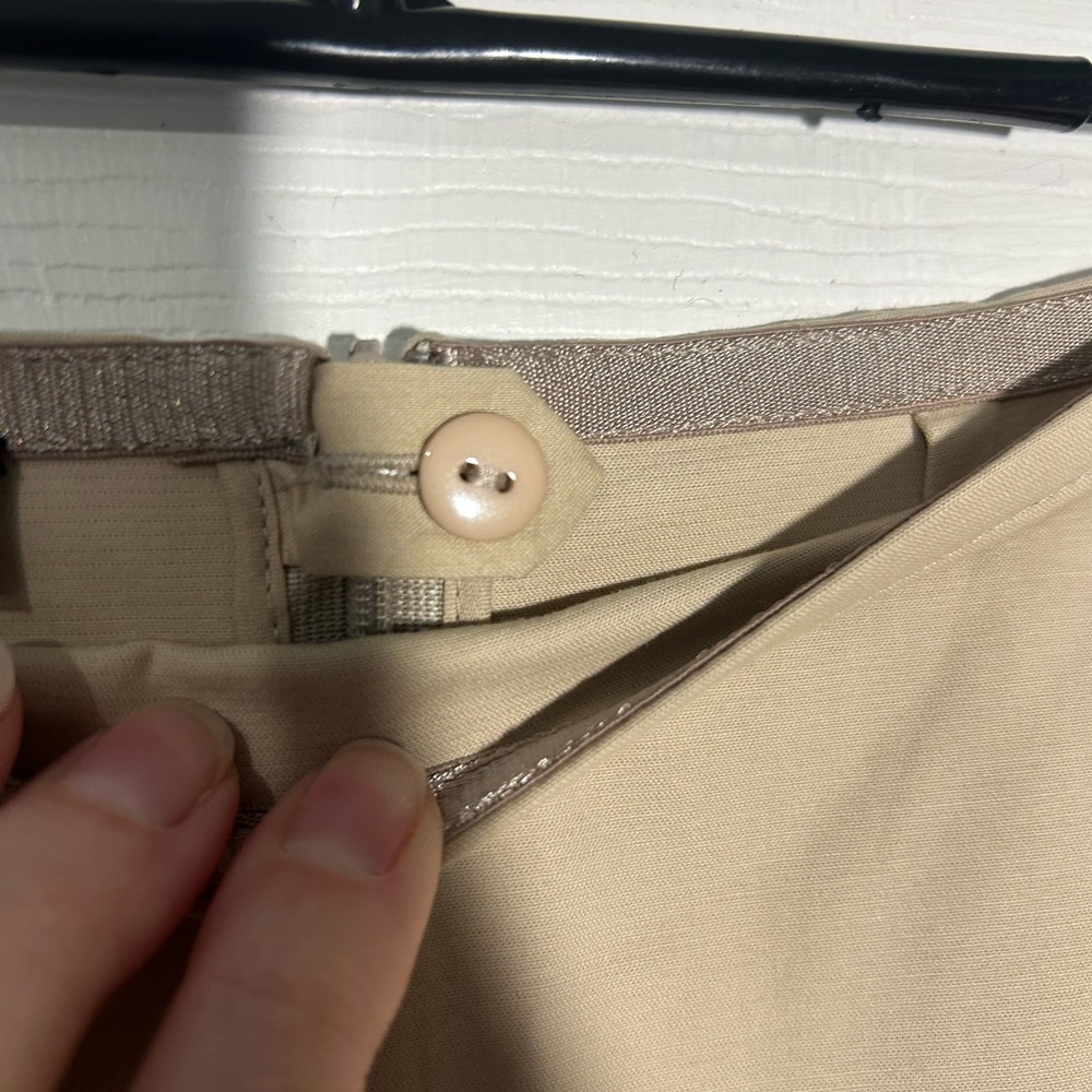 Lafayette 148 Cotton Tan Pencil Skirt Size 2 Petite Chic Classic Professional - Picture 9 of 14
